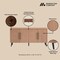 Manhattan Comfort Jodie Sideboard in Maple SB001-MP - alternate 3